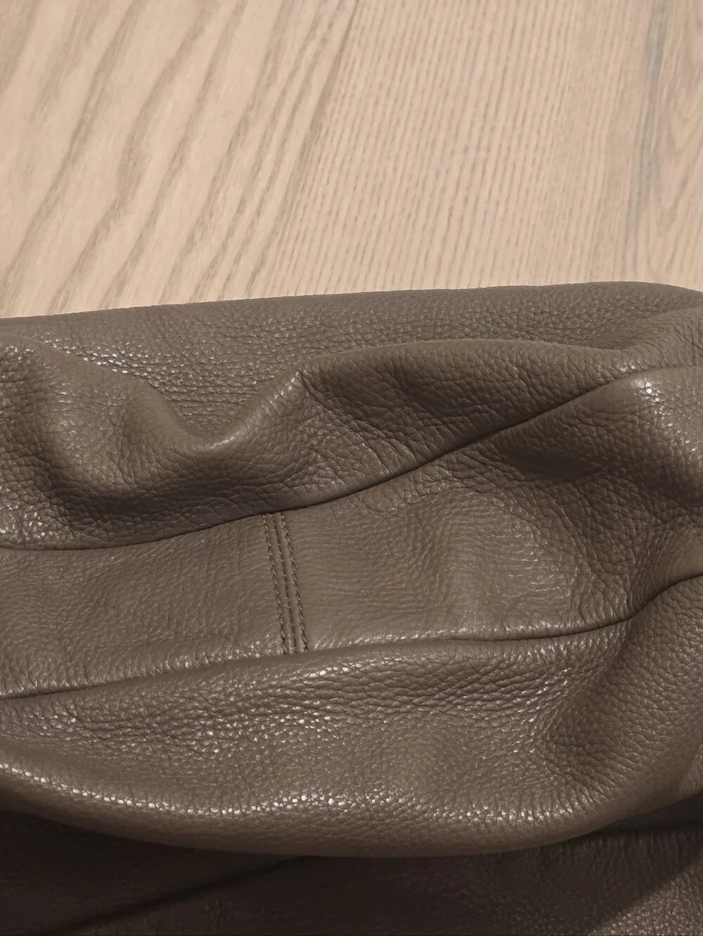 Marc by Marc Jacobs Taupe Pebbled Leather Hobo Shoulder Bag